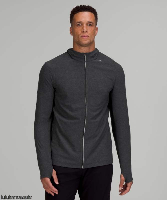 Lululemon Deutschland DELULU664 | Lululemon Deutschland Heathered Graphite Grey Surge Warm Full Zip